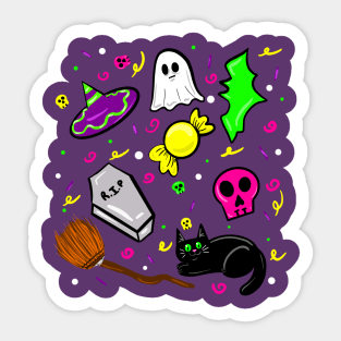 Halloween vibes Sticker